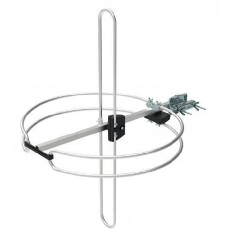 Antenne terrestre omnidirectionnelle FM-DAB 0 dB gain FM – 3 dB gain DAB – Assemblage sans outil – Prémontée – UD23 – Wisi