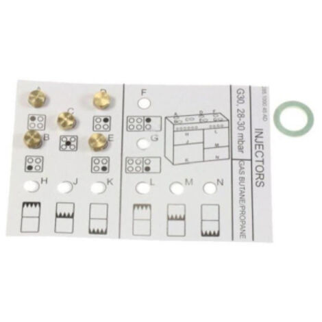 Kit injecteurs gicleurs gaz butane pour four et cuisinière – Remplacement pour modèles BEKO et LEISURE – Performance optimale assurée