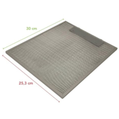 Filtre métal (anti graisses) 252x300mm pour Hotte C00050409 AIRLUX, ARISTON HOTPOINT,
DE DIETRICH, INDESIT, SCHOLTES (1/3)