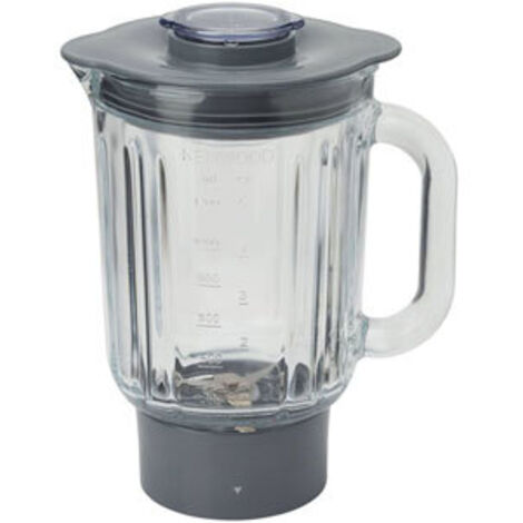 Bol blender en verre AT283 pour robots Kenwood KM282/285/286/287 – Capacité 1.5L – Résistant aux chocs – AW20010047