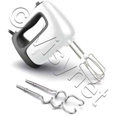 Moulinex HM462110 Prep'Mix Batteur, Puissance de 500 W, Fouets et crochets pour petrir en acier inoxydable, 5 vitesses, reglage Turbo, accessoire melangeur de plongee (1/3)