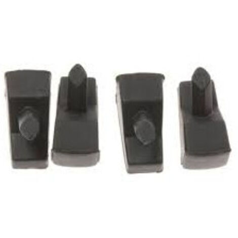 Whirlpool – Lot de 4 patins pour table de cuisson 484000000840 – Grille fonte – Colle silicone noire haute température recommandée