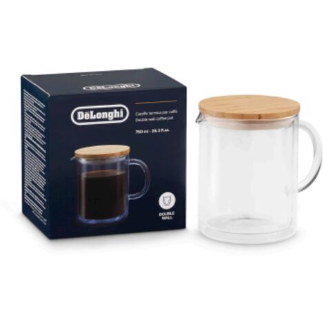 Carafe en verre a double paroi de 750 ml DeLonghi - AS00006436 (1/2)