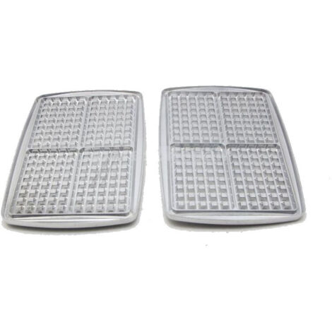 Jeux de plaques 4 gaufres 155x100mm pour gaufrier Super 4 LAGRANGE - AC090101