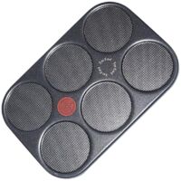 Tefal – Plaque de cuisson 6 crêpes – Compatible raclette, gril, wok – Protection en aluminium – Dimensions 40x30cm