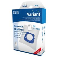 Lot de 4 sacs à poussière haute filtration – Accessoire pour aspirateurs traîneaux – Compatible avec Rowenta Silence Force et Power XXL