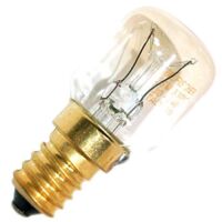 Smeg – Ampoule de four E14 25W – Luminosité 200 lm – Tension 235V – Température jusqu'à 300°C – Durée de vie 1500h – 824610176