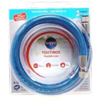 Flexible de gaz TOUT INOX gaz naturel 2m - TNE200