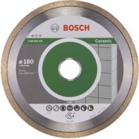 Bosch – Disque à tronçonner pour céramique 180mm – Bord de coupe continu – Coupe nette sans éclat – Pour meuleuse