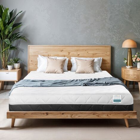 TANHK Matelas de circulation d'air frais 80x200, 20cm,  Souple à mi-ferme, Hypoallergénique, Housse amovible, Fabriquée en Italie