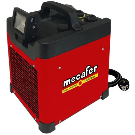 Mecafer – Chauffage de chantier électrique 3300 W – Surface de chauffe jusqu'à 33 m² – Fonction soufflant et ventilateur – Norme IPX4 pour pièces humides (1/6)