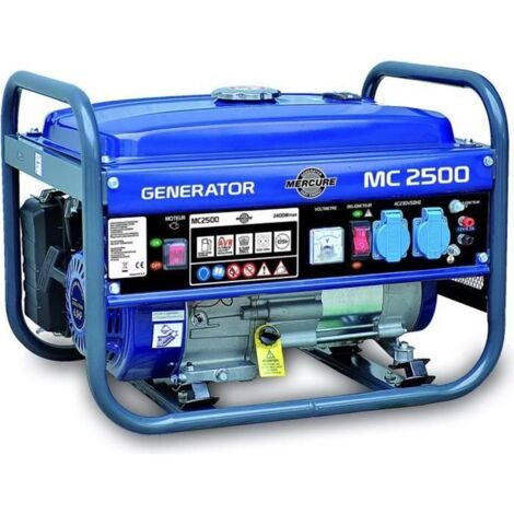 Mecafer – Groupe électrogène 2400W 4 temps – Réservoir 15L pour 10h30 d'autonomie – Faible bruit 65DB – Système AVR et protection surcharge (1/3)