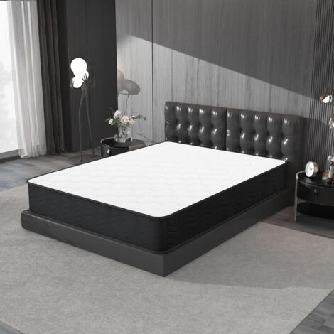 Materasso a Molle 90x190 cm - Spessore 20 cm - Materasso a Molle con Memory Foam - Zone di Comfort Adattivo (90x190x20 cm)