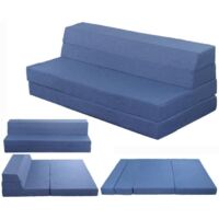 Materassi futon 135x190x12cm - Materasso Futon Pieghevole 2 in 1 - Materasso Memory Foam - Divano Letto per Adulti Bambini - Materassi Ospiti e Materassi da Viaggio