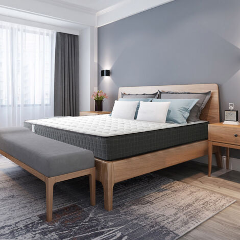 Colchón 140x190cm - Grosor 26 cm - Colchón viscoelástico para adultos y niños - Zonas de confort viscoelásticas adaptables