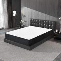 Colchón de muelles 90x190 cm - Grosor 20 cm - Colchón de muelles con viscoelástica - Zonas de confort adaptativas (90x190x20cm)
