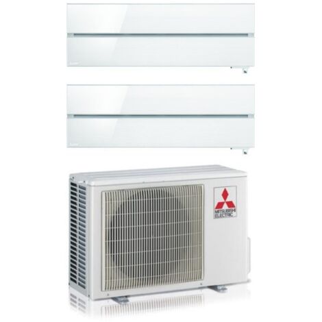 aire acondicionado mitsubishi electric dual split inverter estilo kirigamine msz-ln 9+9 con mxz-2f33vf blanco perla r-32 wi-fi integrado color blanco perla 9000+9000
