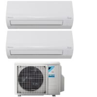 daikin aire acondicionado split dual inverter serie siesta 9+12 con 2amxf40a r-32 wi-fi opcional 9000+12000