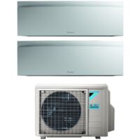 Aire Acondicionado Daikin Bluevolution Dual Split Inverter Serie EMURA WHITE III 7+12 con 2MXM40A R-32 Wi-Fi Integrado 7000+12000 Color Blanco Mate Garantía Italiana