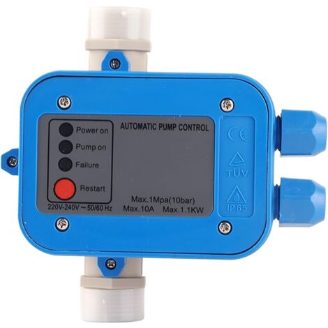 Pressostato Automatico Per Pompe Acqua - Regolatore Pressione Autoadescante, Per Pompe Da Giardino E Domestiche - Foto 5