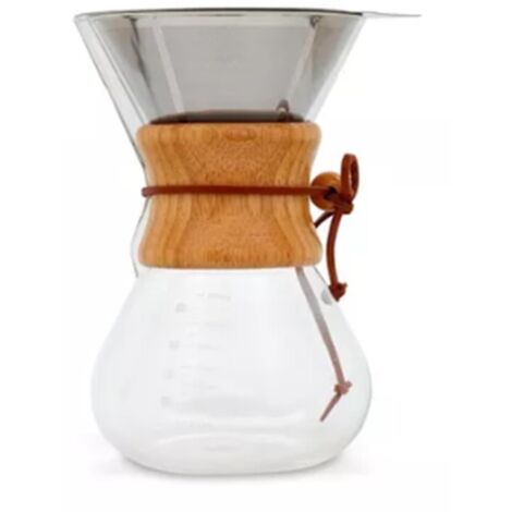 Caffettiera Manuale In Vetro Borosilicato Con Filtro In Acciaio Inox – Versatile Per Caffè E Tè