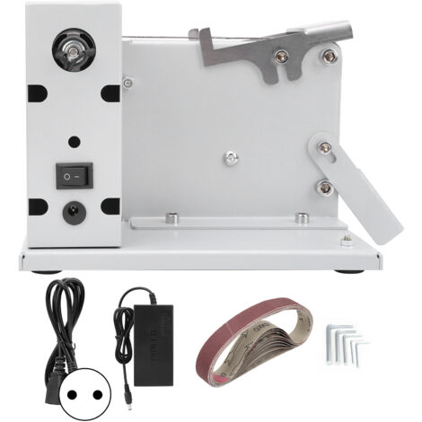 Levigatrice A Nastro Multifunzione 4 In 1 Da 350 W – Con Sega, Disco Levigatore E Nastri Abrasivi, Regolazione Velocità 7 Livelli