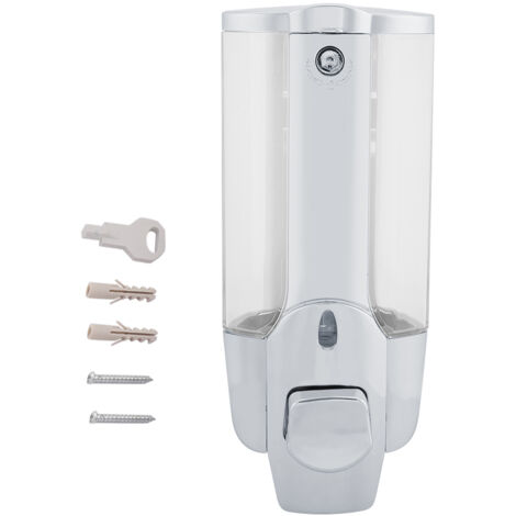 RETON Confezione Da 2 Dispenser Sapone Schiumogeno 300 Ml – Plastica Trasparente Con Pompa – Ricaricabili Per Bagno E Cucina – Colore Grigio E Trasparente - 2
