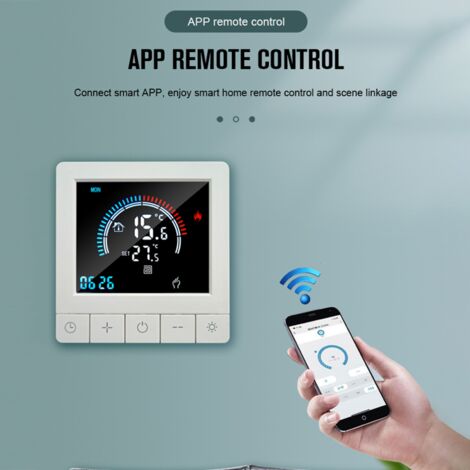 Termostato WiFi YMYNY Per Riscaldamento A Pavimento Elettrico 16a Compatibile Con Alexa E Google Assistant Termostato Ambiente Programmabile Per Riscaldamento A Pavimento Elettrico 220v 87759849 - Foto 7