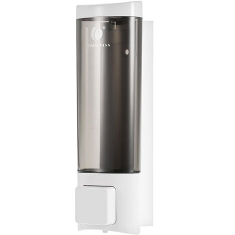 Dispenser Di Sapone Da Parete, 2 Pz. Portasapone Ricaricabile Da 250 Ml Acciaio Inox E Vetro Marrone Nero Relaxdays 96187957 - 9