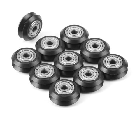 Roue De Poulie De Roulement, 10 Pièces/Ensemble Roue De Poulie De Roulement En Nylon De 100mm Roue De Poulie De Roulement Universelle 90mm Pour