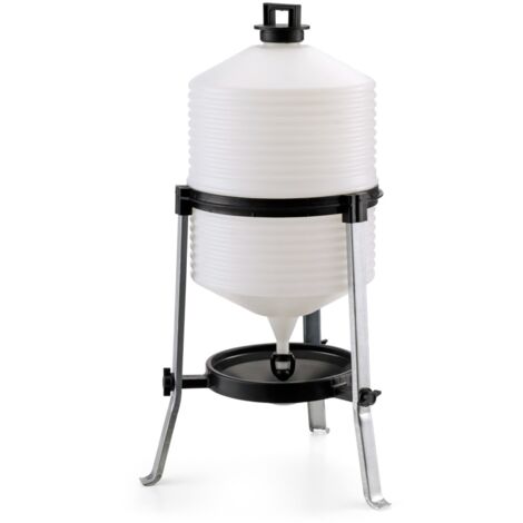Abreuvoir sur pied 30L en plastique robuste – Facilité de remplissage par bouchon supérieur – Pour poules et abeilles – Dégèle rapidement – River Systems