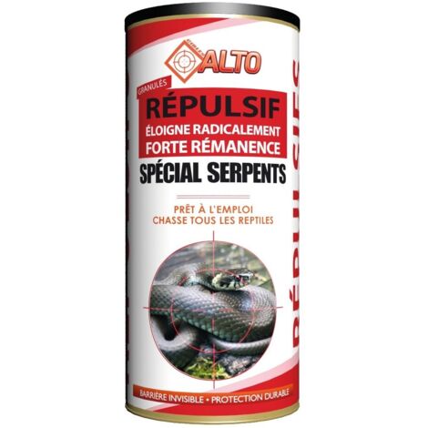 Répulsif granulés spécial serpents 400 g – Protection durable contre reptiles – Action forte rémanence – Pour jardins et espaces extérieurs – Cibles Alto (1/2)