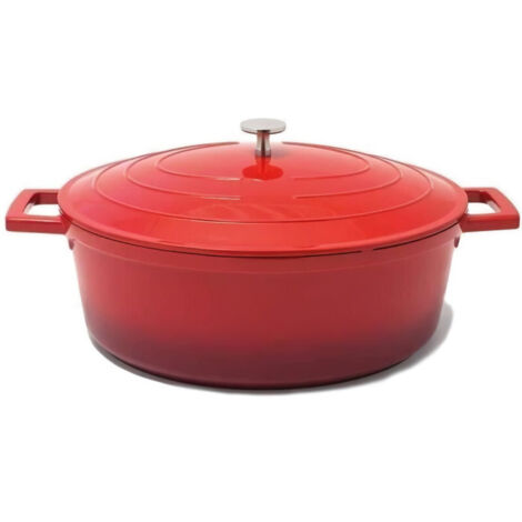 Cocotte ovale fonte alu 32x25cm 6,6L tous feux nuage (1/2)