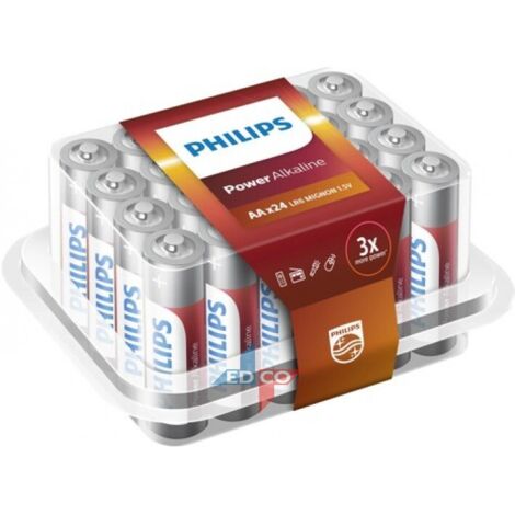 Lot de 24 piles AA / LR6 Philips (1/3)