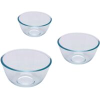 Pyrex Lot de 3 Bols 0.5 L, 1.0 L 2.0 L Import Grande Bretagne