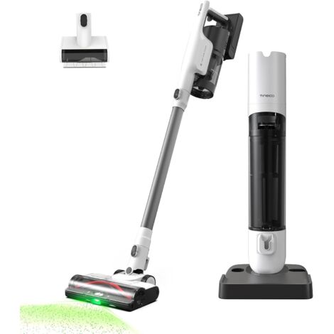 Tineco Pure One Station 5 Plus Aspirateur sans-Fil Intelligent avec Base Automatique à Poussière de 2,5L, Auto-Nettoyage Complet, Aspiration de 175W, Technologie ZeroTangle, Capteur Intelligent iLoop