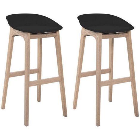Conjunto de taburetes de bar de madera 65cm RIVA