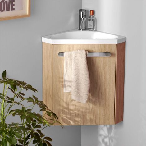 Conjunto de lavabo y grifería de esquina SKINO