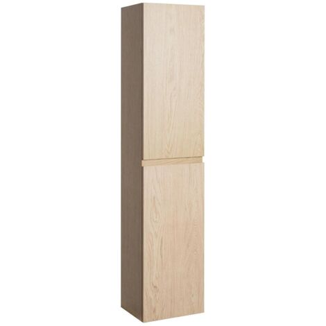 Columna de pared para cuarto de baño 140cm SORRENTO Décor roble carbono