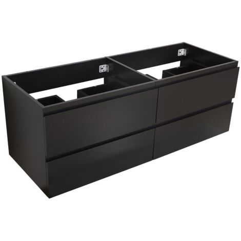 Mueble de lavabo suspendido SORRENTO de 4 cajones, 120 cm