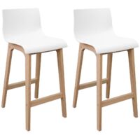 Conjunto de taburetes de bar de roble 65cm TANNA