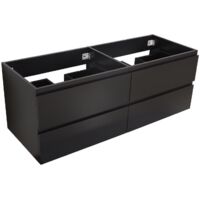 Mueble de lavabo suspendido SORRENTO de 4 cajones, 120 cm