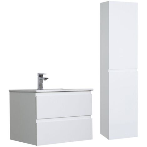 Mobile doppio lavabo + lavabo + colonna SORRENTO