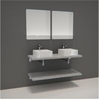 Mobile lavabo doppio + lavabo + specchio