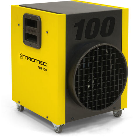 TROTEC TEH 100 - Riscaldatore elettrico, Giallo/Nero