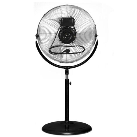 TROTEC Ventilatore a piantana TVM 18 S – grande, 100w, angolo di inclinazione 110°, 3 livelli, Ø 45 cm, metallo