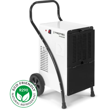 TROTEC Deumidificatore TTK 165 ECO – potenza 52 L/giorno – superficie 90 m² / 230 m³ – essiccatore per edifici – per ambienti grandi