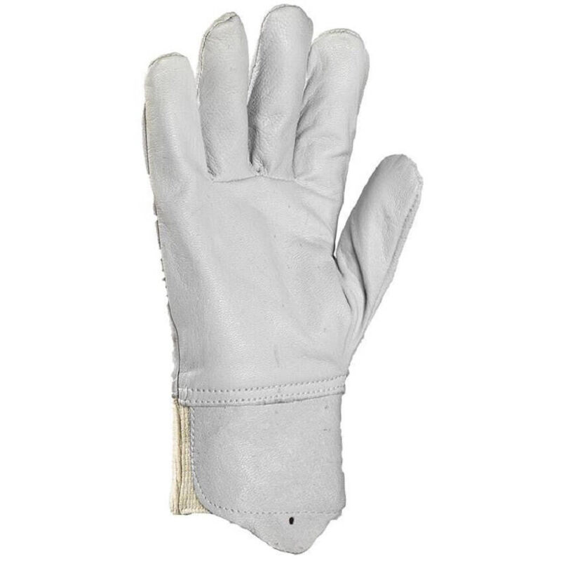 Lot De 10 Paires Gants Cuir Chèvre Eurotechnique 2250 - Protection EN388, Pour BTP Et Industrie
