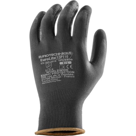 Gants de précision légère, enduction palmaire PU - COVERGUARD 1PUBB  9