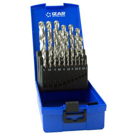 Coffret 25 forets HSS 5 SPEED POINT taillé meulé - 1 à 13 mm par 0.5 mm - IZAR 1013 (1/4)